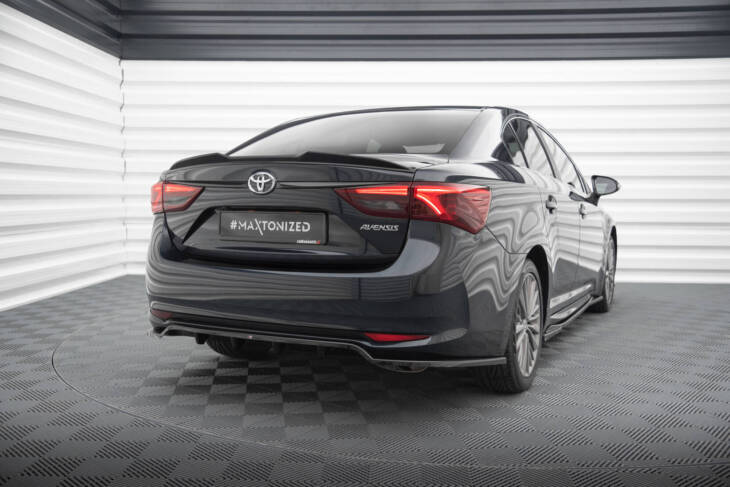 Central Rear Splitter (with vertical bars) Toyota Avensis Sedan Mk3 Facelift - immagine 2