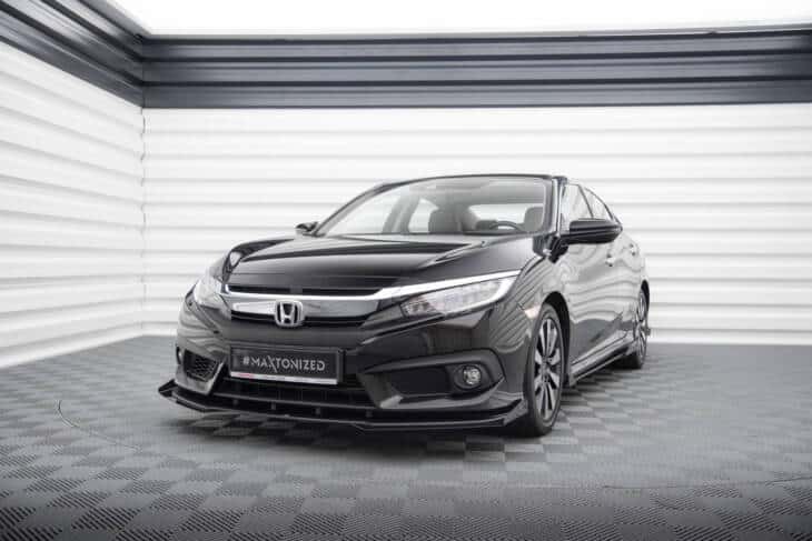 Street Pro Front Splitter + Flaps Honda Civic Mk10 - immagine 3