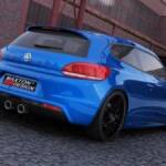 Rear valance VW Scirocco III R with 2 exhaust holes
