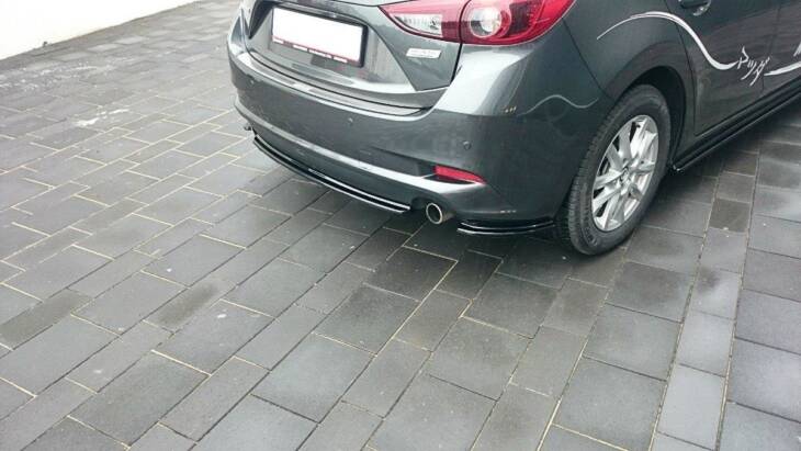 CENTRAL REAR SPLITTER Mazda 3 BM (Mk3) Facelift (without vertical bars) - immagine 2