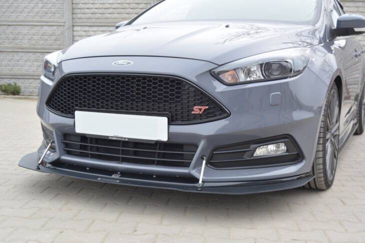 Hybrid Front Splitter V.1 Ford Focus ST Mk3 FL - immagine 3