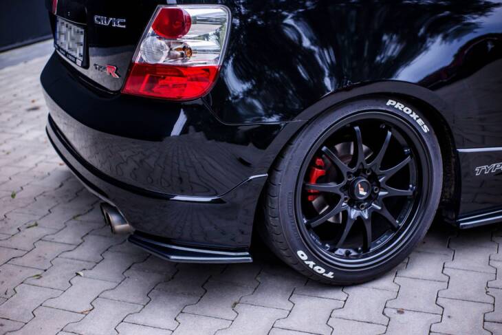 REAR SIDE SPLITTERS HONDA CIVIC EP3 (MK7) TYPE-R/S FACELIFT - immagine 2