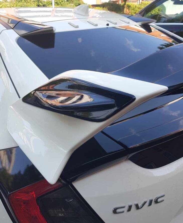 SPOILER SIDE EXTENSIONS HONDA CIVIC X TYPE R - immagine 2