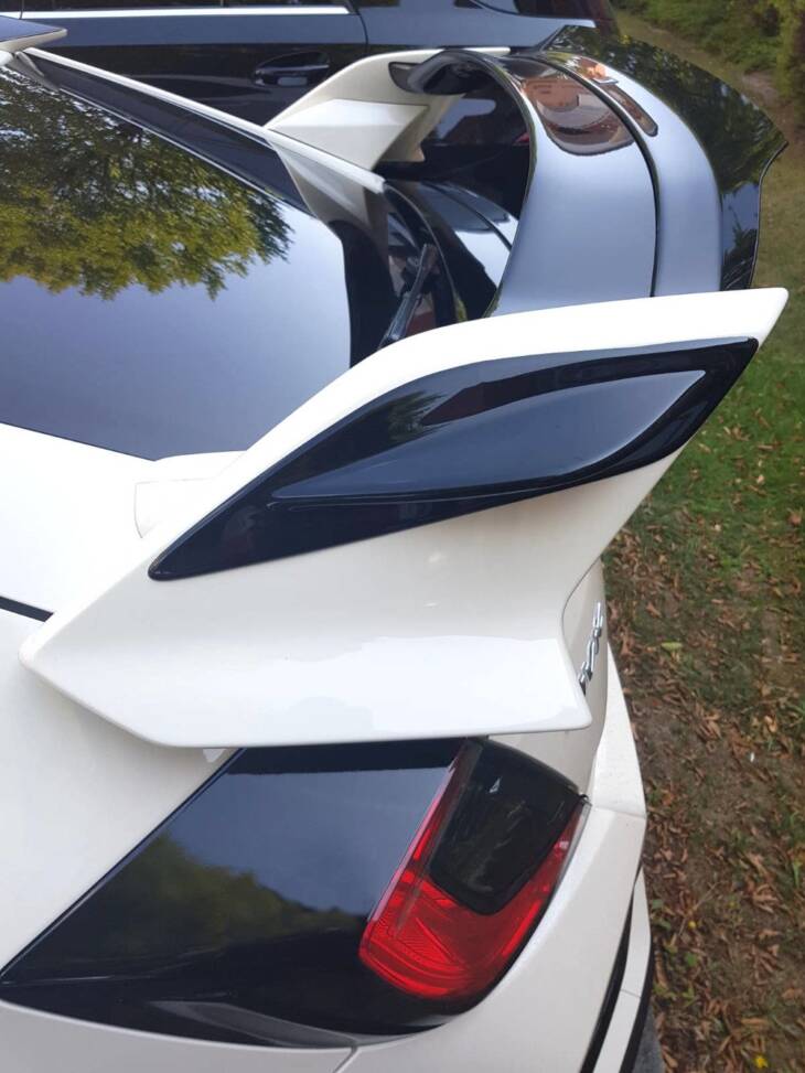 SPOILER SIDE EXTENSIONS HONDA CIVIC X TYPE R - immagine 4