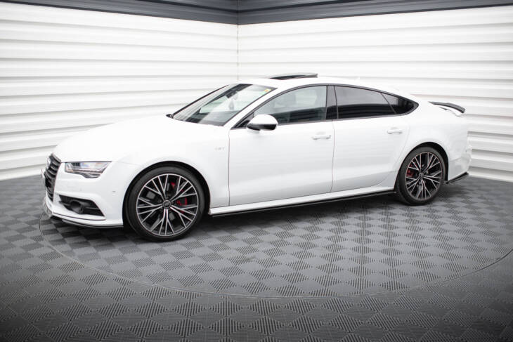 Side Skirts Diffusers Audi S7 / A7 S-Line C7 FL - immagine 2