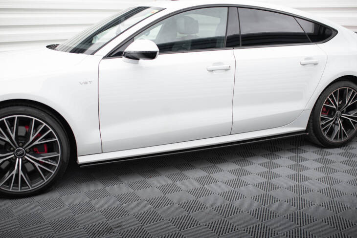 Side Skirts Diffusers Audi S7 / A7 S-Line C7 FL - immagine 3