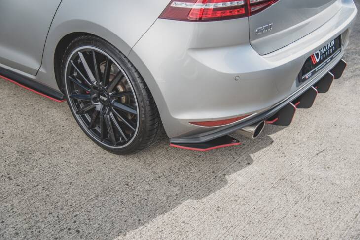 Racing Durability Rear Side Splitters V.2 VW Golf 7 GTI - immagine 9