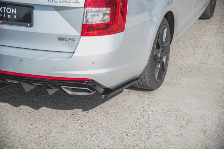 Rear Side Splitters V.2 Skoda Octavia RS Mk3/Mk3 FL Hatchback/Kombi - immagine 4