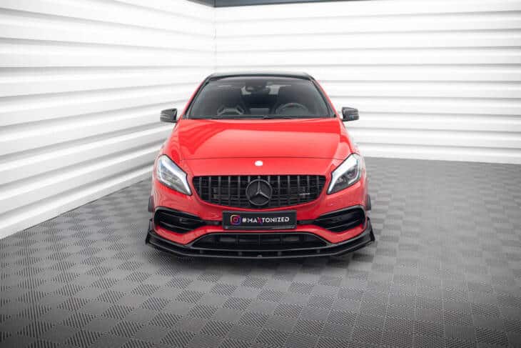 Street Pro Front Splitter + Flaps Mercedes-Benz A 45 AMG Aero W176 Facelift - immagine 2
