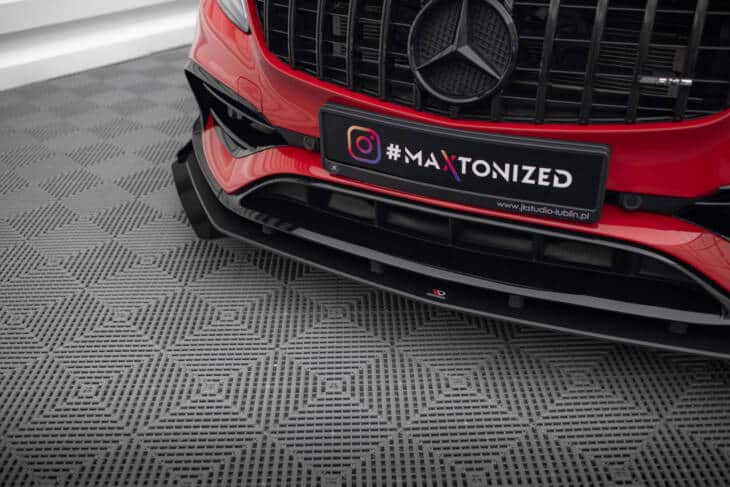 Street Pro Front Splitter + Flaps Mercedes-Benz A 45 AMG Aero W176 Facelift - immagine 3
