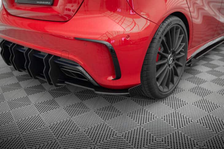 Street Pro Rear Side Splitters + Flaps Mercedes-Benz A 45 AMG W176 Facelift - immagine 3