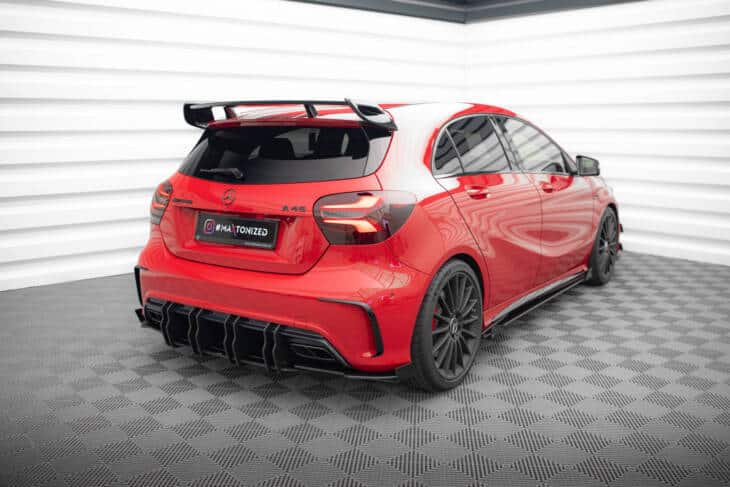 Street Pro Rear Side Splitters + Flaps Mercedes-Benz A 45 AMG W176 Facelift - immagine 4