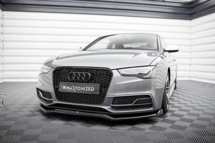 Front Splitter V.4 Audi S5 / A5 S-Line Coupe / Sportback 8T Facelift - immagine 4