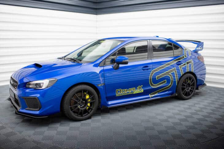 Street Pro Side Skirts Diffusers + Flaps Subaru WRX STI Mk1 - immagine 2