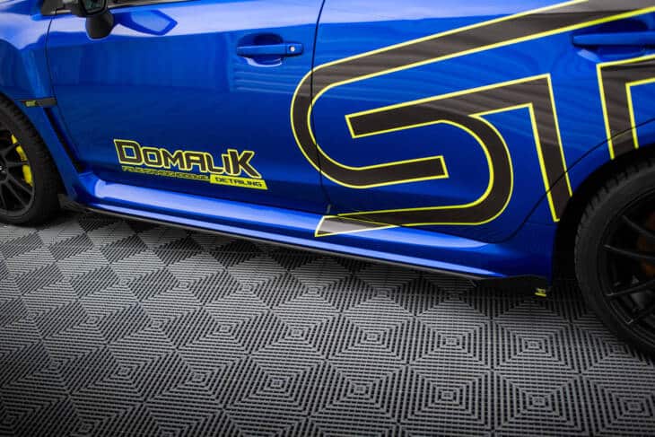 Street Pro Side Skirts Diffusers + Flaps Subaru WRX STI Mk1 - immagine 3