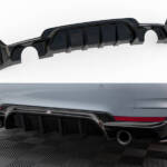 Rear Valance BMW 4 Coupe / Gran Coupe / Cabrio M-Pack F32 / F36 / F33 (Version with single exhausts on both sides)