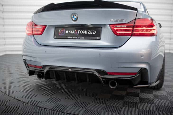 Rear Valance BMW 4 Coupe / Gran Coupe / Cabrio M-Pack F32 / F36 / F33 (Version with single exhausts on both sides) - immagine 4