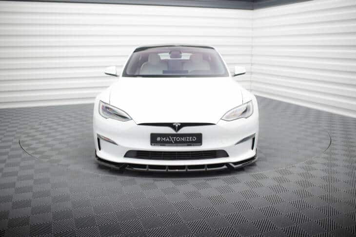 Front Splitter V.1 Tesla Model S Plaid Mk1 Facelift - immagine 2