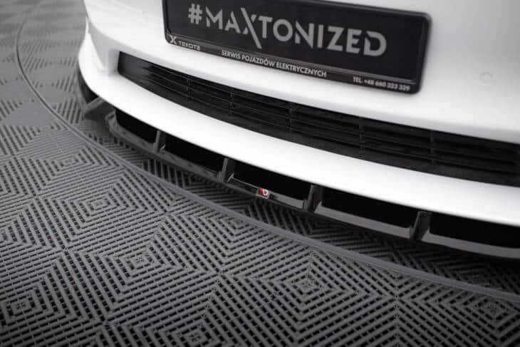 Front Splitter V.1 Tesla Model S Plaid Mk1 Facelift - immagine 4