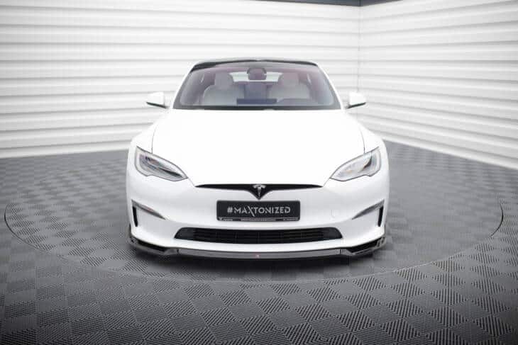 Front Splitter V.2 Tesla Model S Plaid Mk1 Facelift - immagine 2