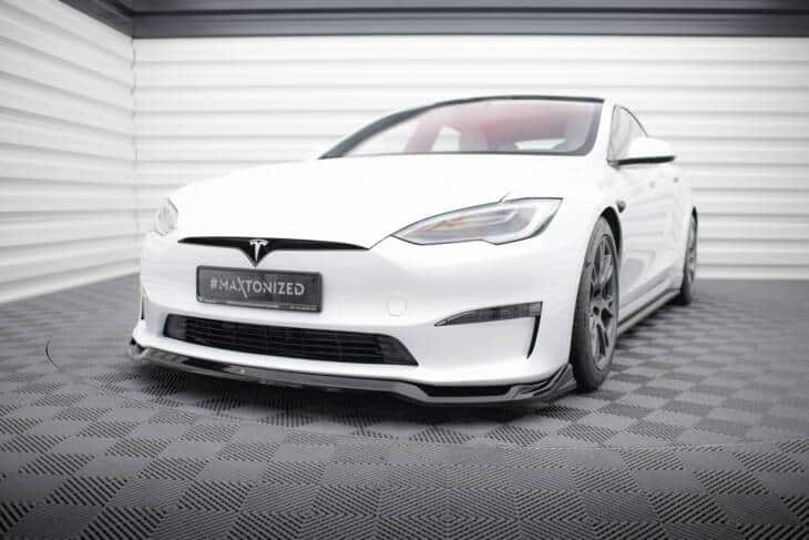 Front Splitter V.2 Tesla Model S Plaid Mk1 Facelift - immagine 3