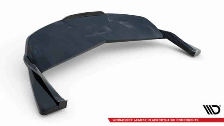 Central Rear Splitter (with vertical bars) V.2 Tesla Model S Plaid Mk1 Facelift - immagine 9