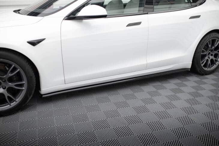 Side Skirts Diffusers V.2 Tesla Model S Plaid Mk1 Facelift - immagine 2
