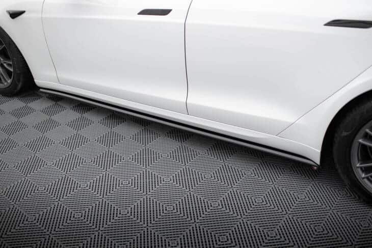 Side Skirts Diffusers V.2 Tesla Model S Plaid Mk1 Facelift - immagine 3