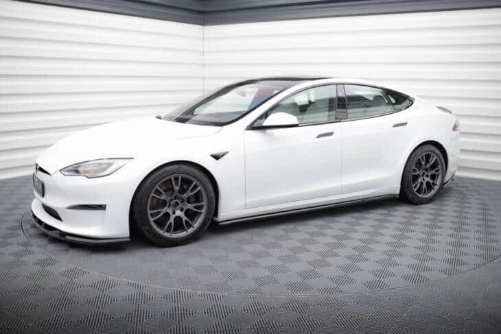 Side Skirts Diffusers V.2 Tesla Model S Plaid Mk1 Facelift - immagine 4