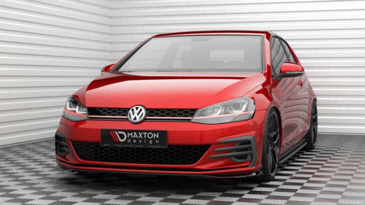Front Splitter V.4 Volkswagen Golf GTI Mk7 Facelift - immagine 2