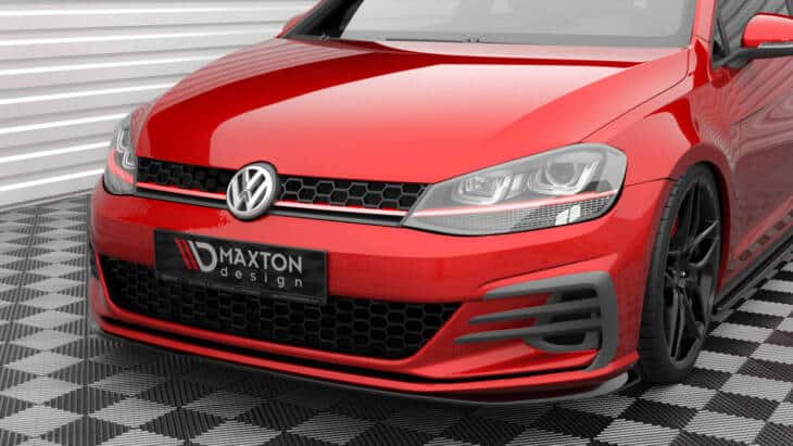 Front Splitter V.4 Volkswagen Golf GTI Mk7 Facelift - immagine 3