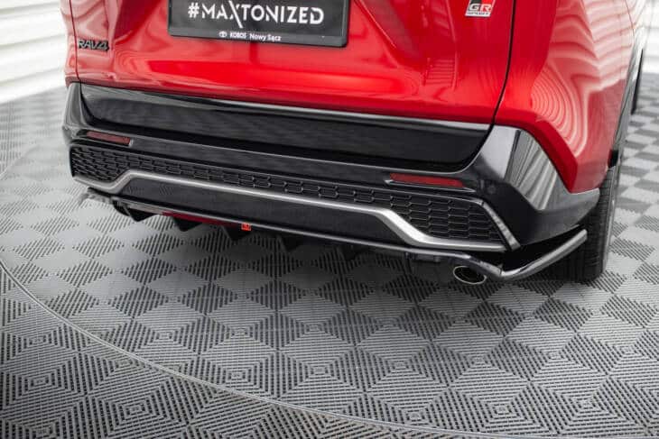 Central Rear Splitter (with vertical bars) Toyota RAV4 GR Sport Mk5 - immagine 2