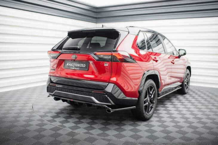 Central Rear Splitter (with vertical bars) Toyota RAV4 GR Sport Mk5 - immagine 5