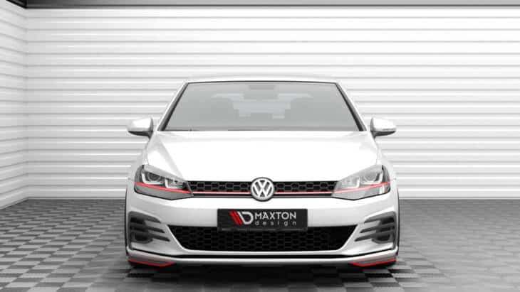 Front Side Splitters Volkswagen Golf GTI Mk7 Facelift - immagine 2