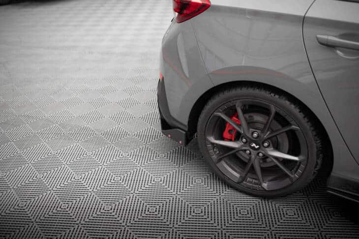 Rear Side Splitters V.4 + Flaps Hyundai I30 N Hatchback Mk3 Facelift - immagine 3