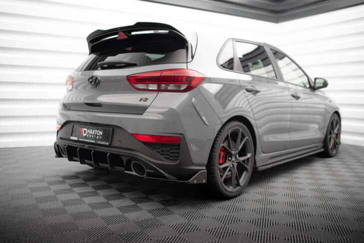 Rear Side Splitters V.4 + Flaps Hyundai I30 N Hatchback Mk3 Facelift - immagine 4