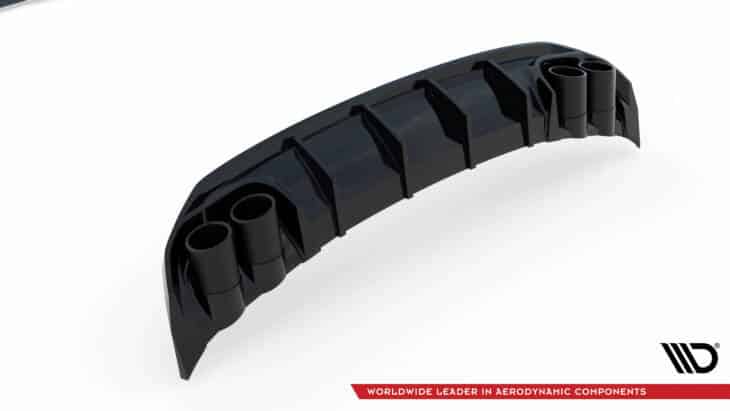 Rear Valance + Exhaust Ends Imitation Audi A3 S-Line Sedan 8Y - immagine 3