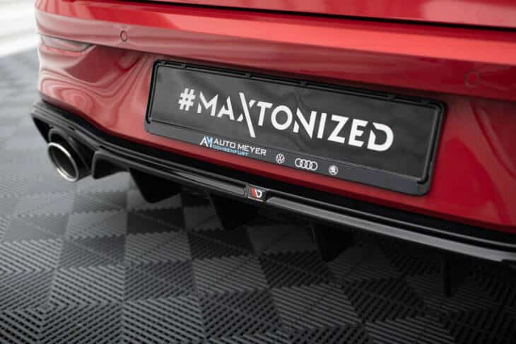Rear Valance + Exhaust Ends Imitation Volkswagen Golf GTE Mk8 - immagine 4