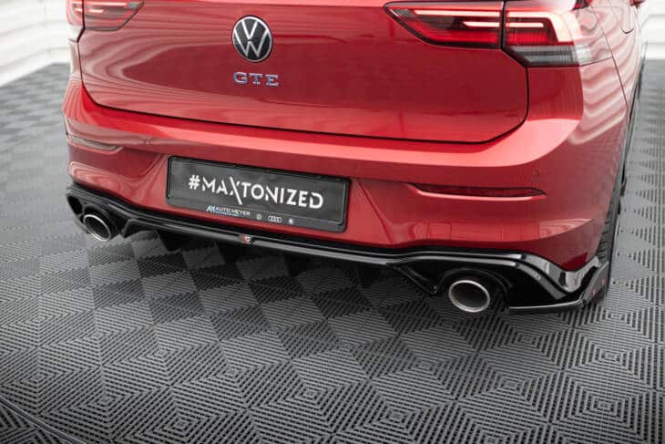 Rear Valance + Exhaust Ends Imitation Volkswagen Golf GTE Mk8 - immagine 5