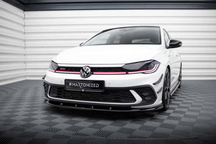 Front Splitter V.1 Volkswagen Polo GTI Mk6 Facelift - immagine 3