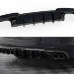 Rear Valance V.2 BMW 5 M-Pack F10 (Version with two double exhausts)