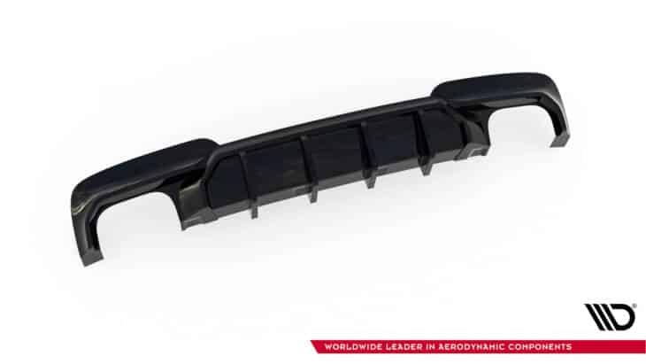 Rear Valance V.2 BMW 5 M-Pack F10 (Version with two double exhausts) - immagine 5