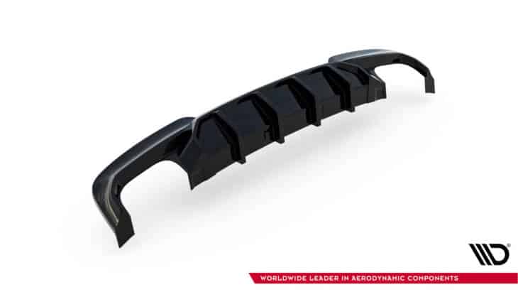 Rear Valance V.2 BMW 5 M-Pack F10 (Version with two double exhausts) - immagine 6