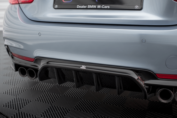 Rear Valance BMW 4 Coupe / Gran Coupe / Cabrio M-Pack F32 / F36 / F33 (Version with dual exhausts on both sides) - immagine 2